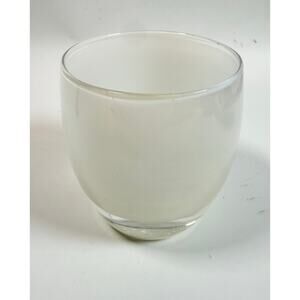 Glassybaby 1242 Hugs cream/white Handblown Glass Candle Holder